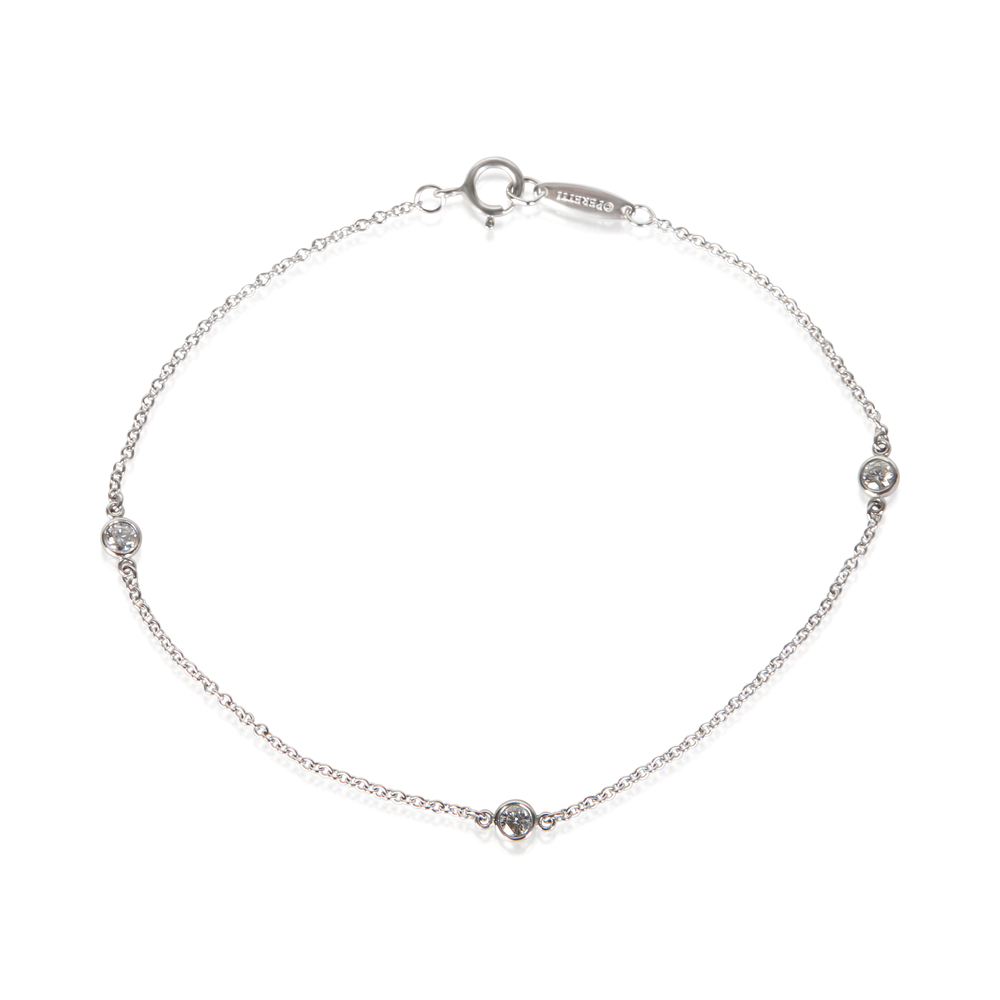 Tiffany & Co. Platinum Diamond Elsa Peretti Diamond By The Yard Bracelet